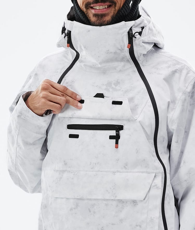 Doom Snowboard Jacket Men White Tiedye, Image 10 of 11