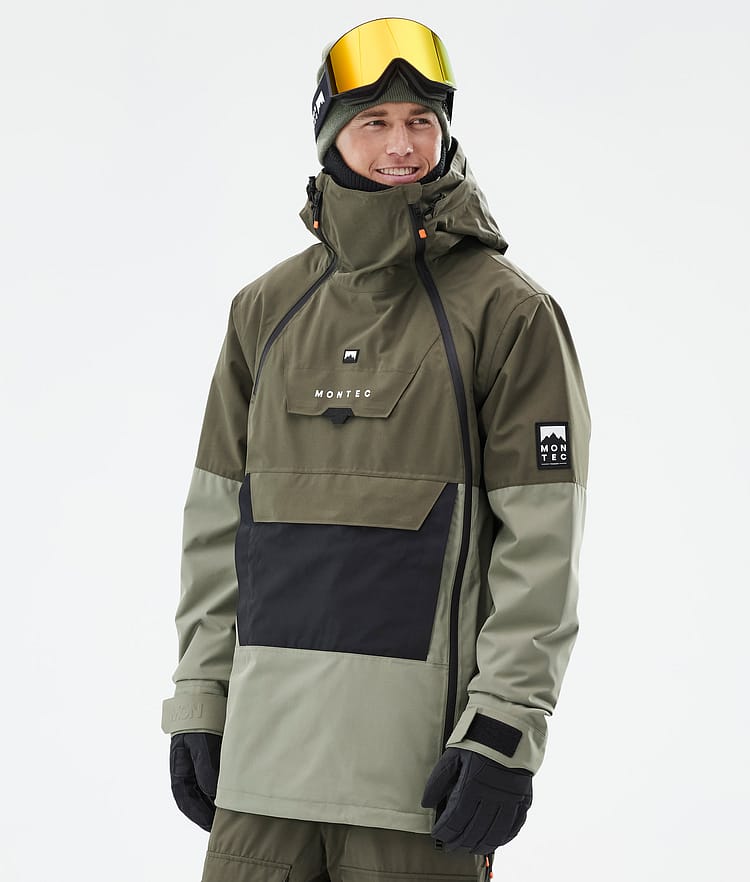 Doom Snowboard Jacket Men Olive Green/Black/Greenish Renewed, Image 1 of 11