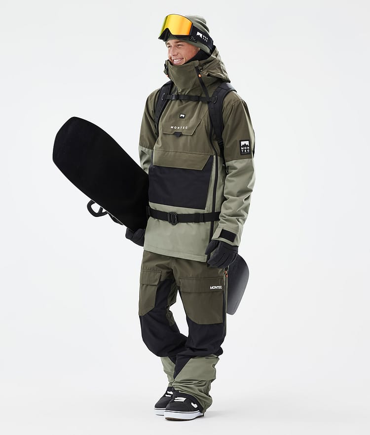 Doom Snowboard Jacket Men Olive Green/Black/Greenish Renewed, Image 3 of 11
