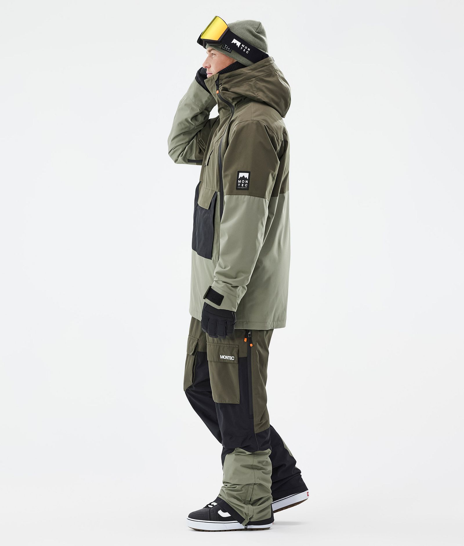 Doom Snowboard Jacket Men Olive Green/Black/Greenish Renewed, Image 4 of 11