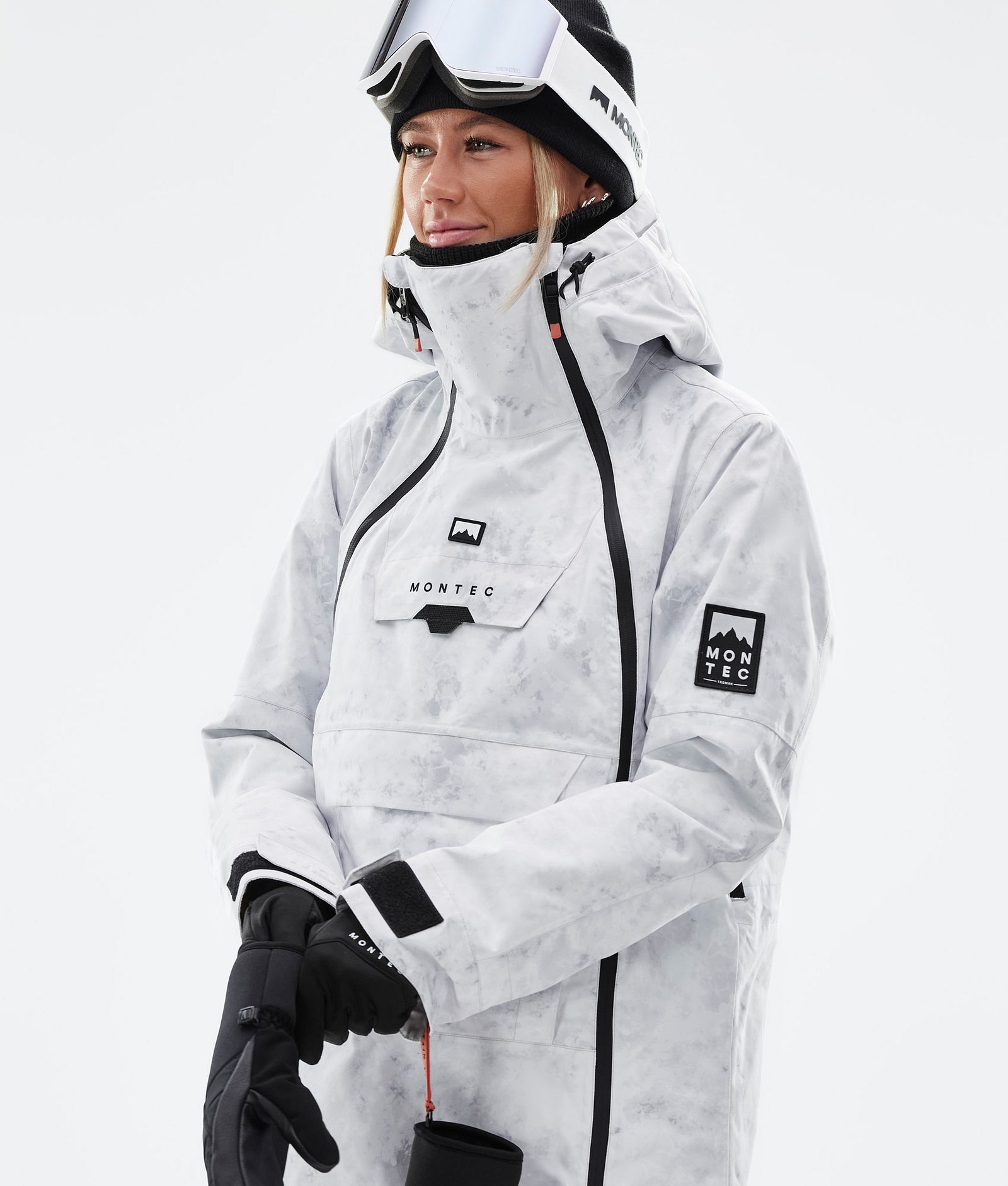 Doom W Snowboard Jacket Women White Tiedye Renewed, Image 2 of 11