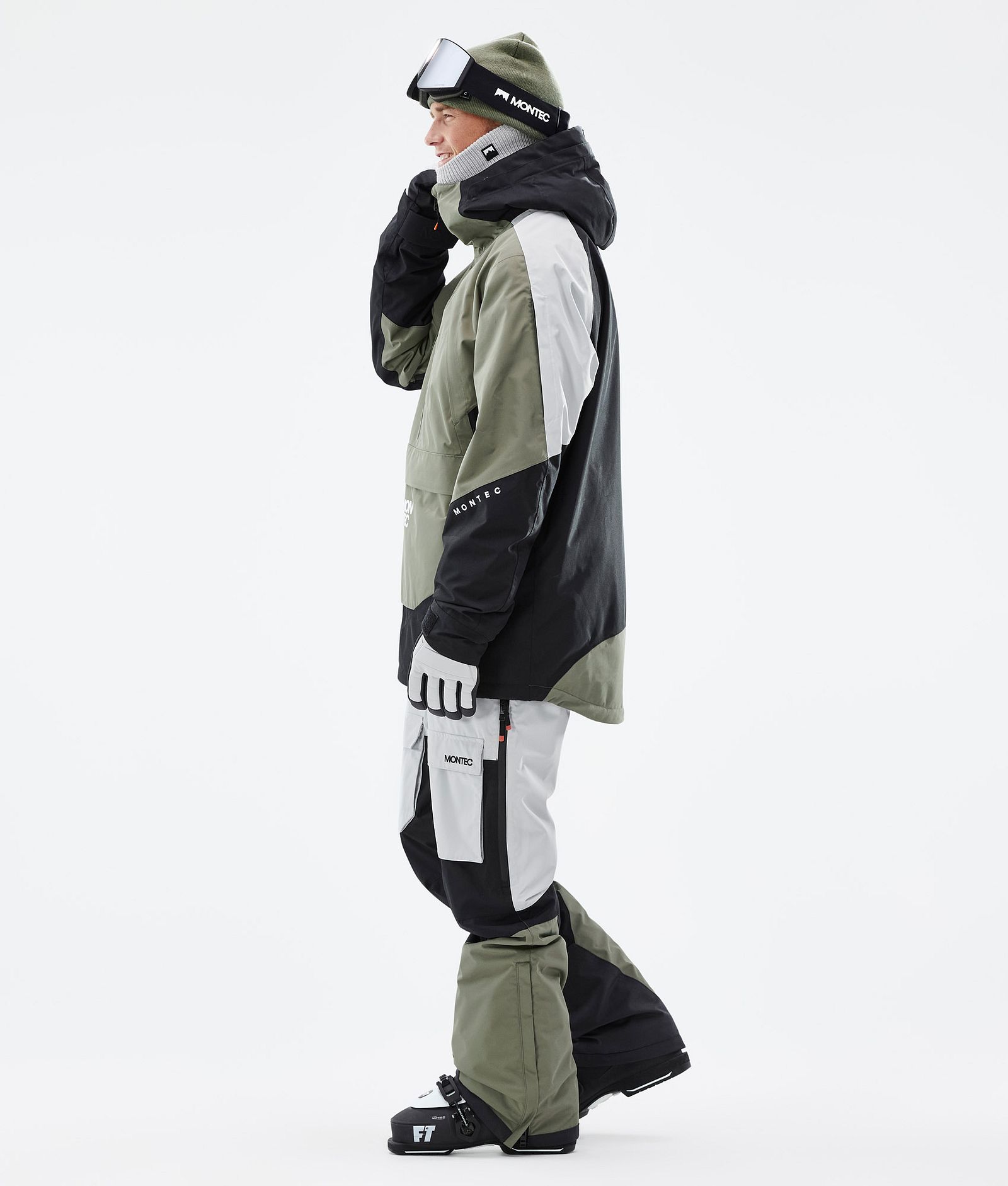 Apex Ski Jacket Men Greenish/Black/Light Grey, Image 5 of 11