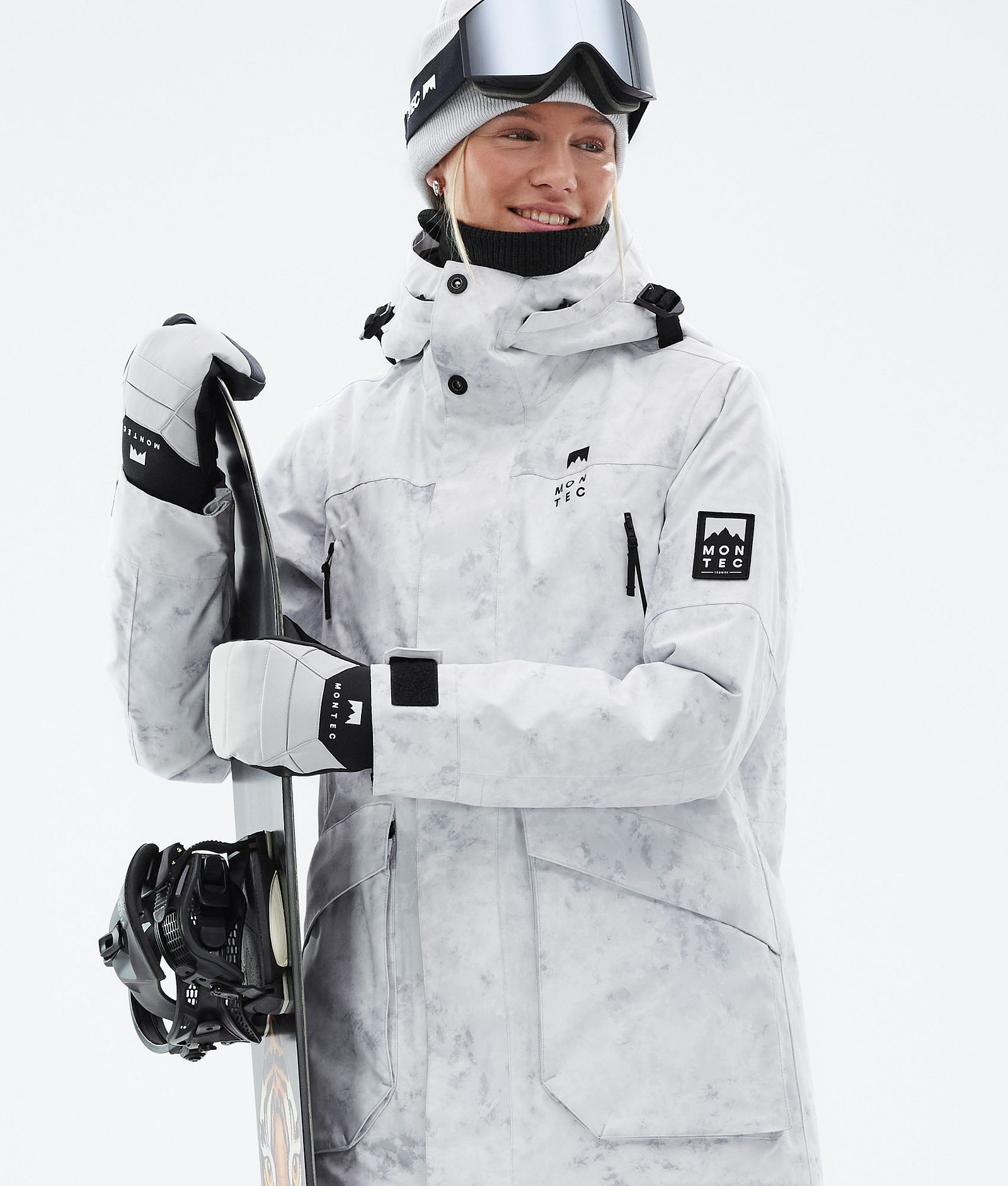 Virago W Snowboard Jacket Women White Tiedye, Image 2 of 10