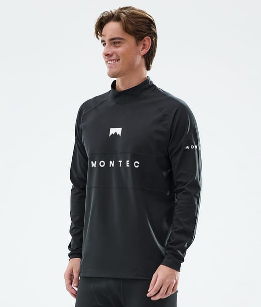 Montec Alpha Base Layer Top Men Black