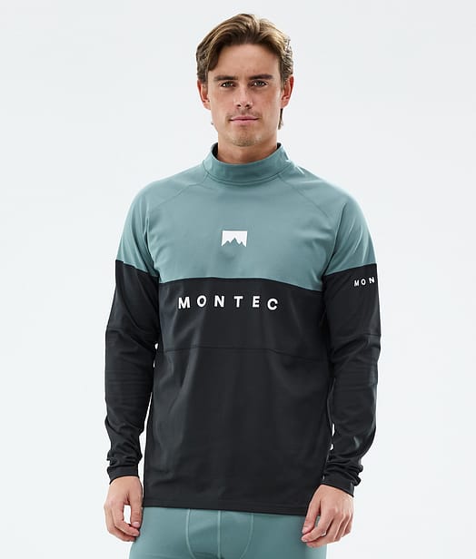 Montec Alpha Base Layer Top Men Atlantic/Black
