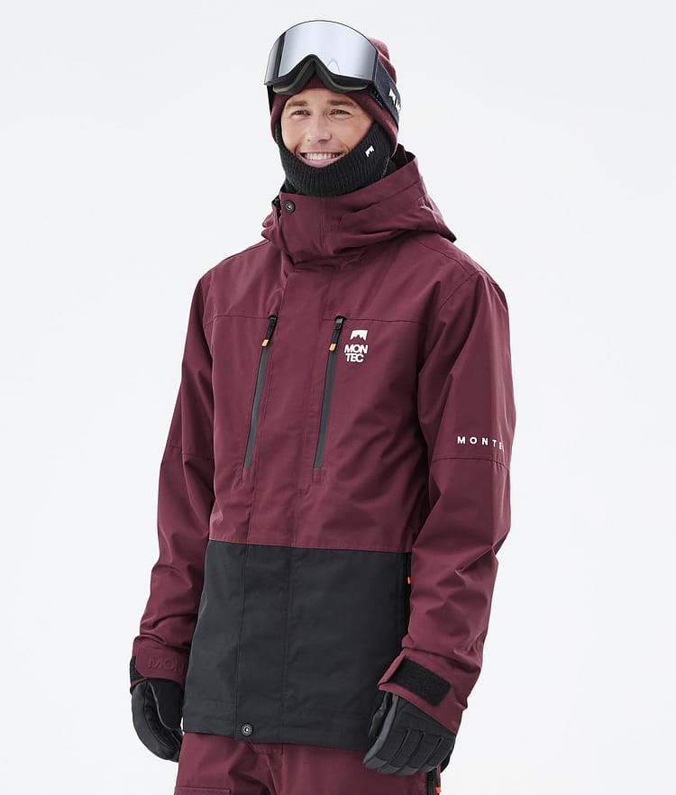 Fawk Ski Jacket Men Burgundy/Black, Image 1 of 10