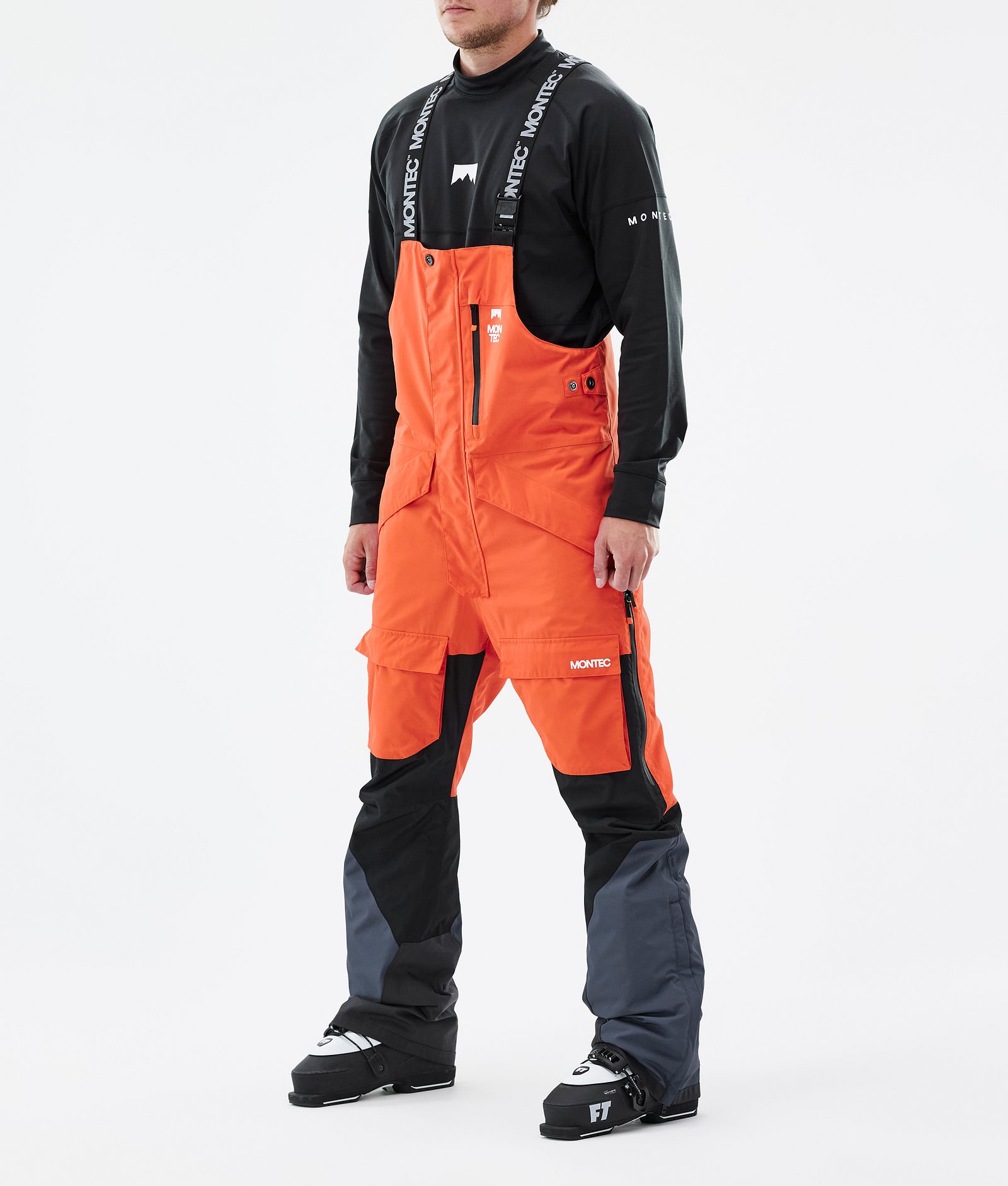 Fawk Ski Pants Men Orange/Black/Metal Blue, Image 1 of 6