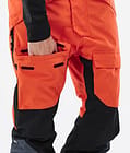 Fawk Snowboard Pants Men Orange/Black/Metal Blue, Image 6 of 6