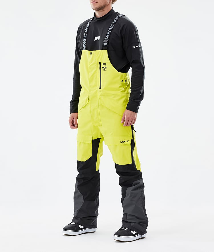 Fawk Snowboard Pants Men Bright Yellow/Black/Phantom, Image 1 of 6