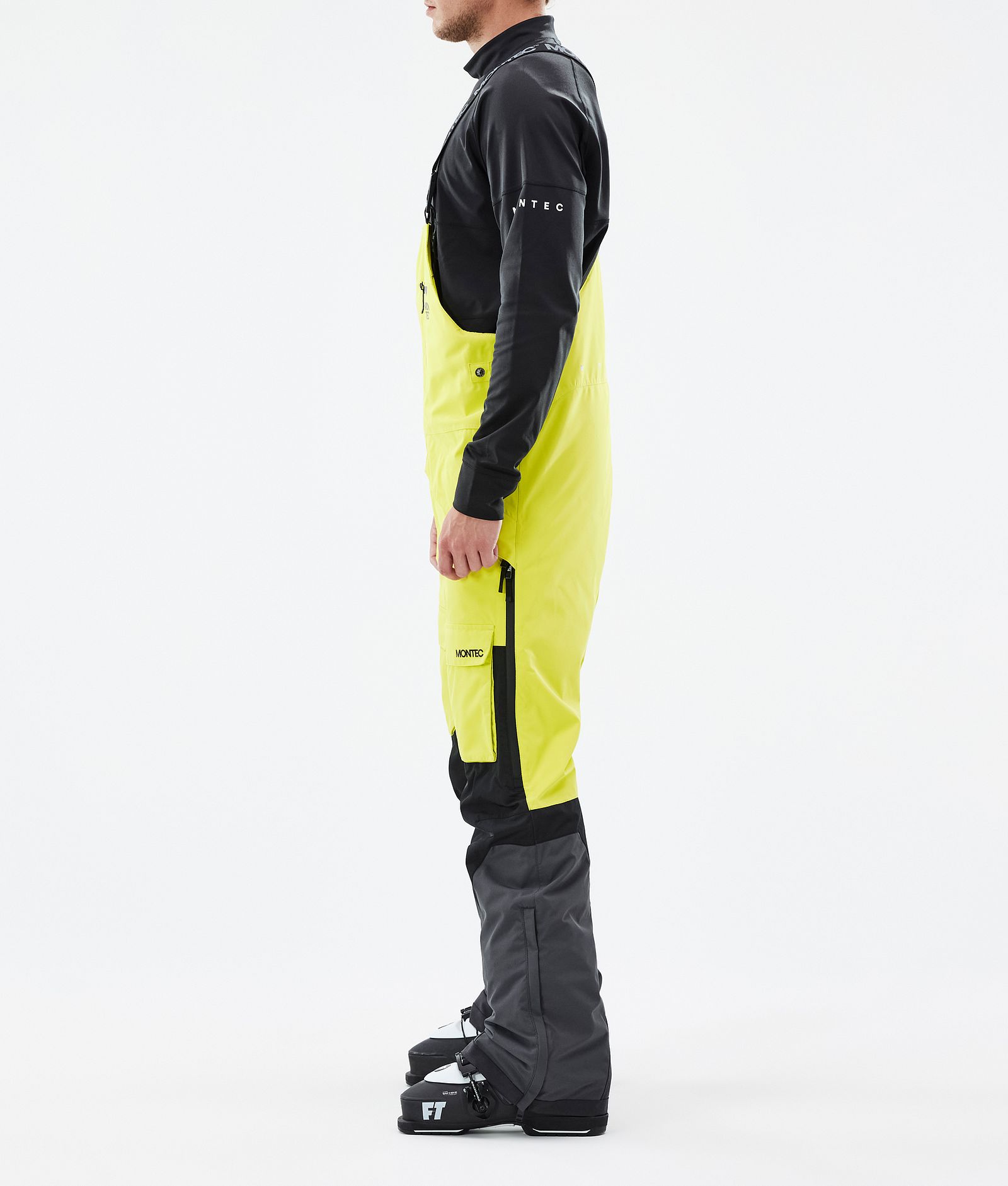 Fawk Ski Pants Men Bright Yellow/Black/Phantom, Image 2 of 6