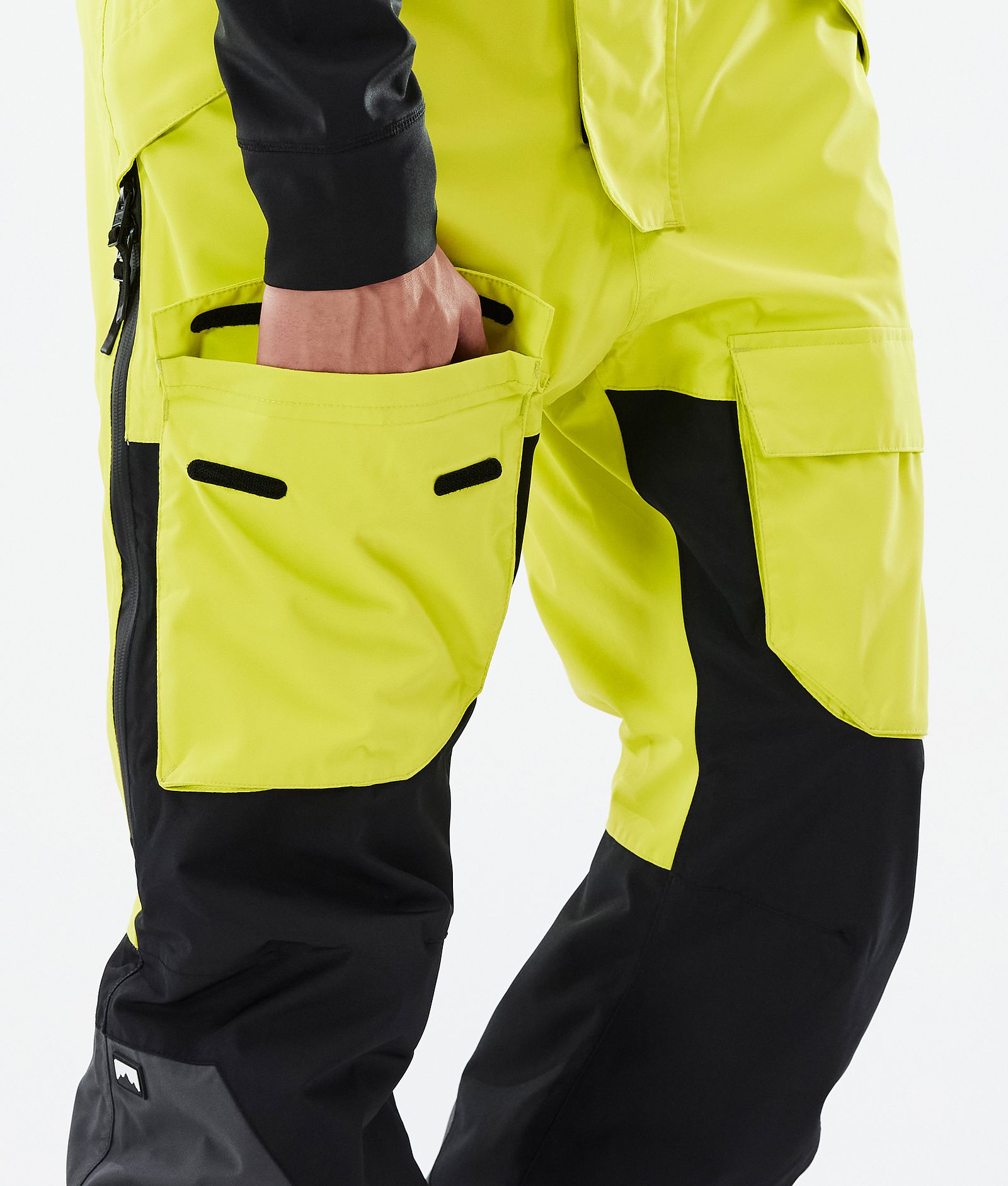 Fawk Snowboard Pants Men Bright Yellow/Black/Phantom, Image 6 of 6