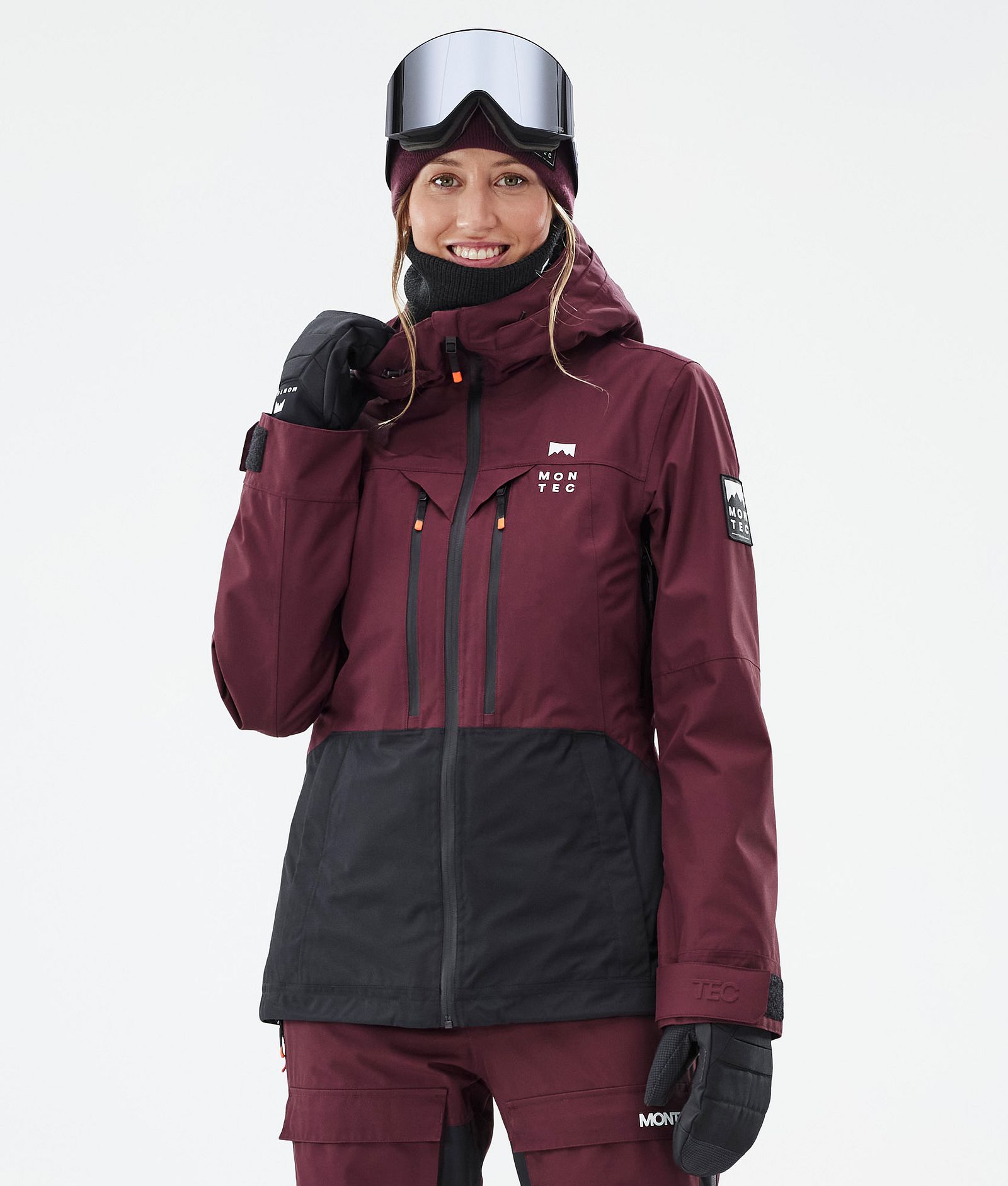 Moss W Ski Jacket Women Burgundy/Black, Image 1 of 10