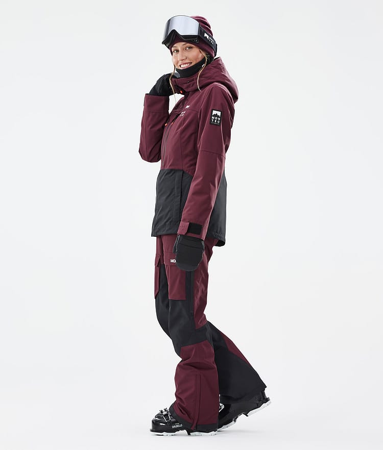 Moss W Ski Jacket Women Burgundy/Black, Image 4 of 10