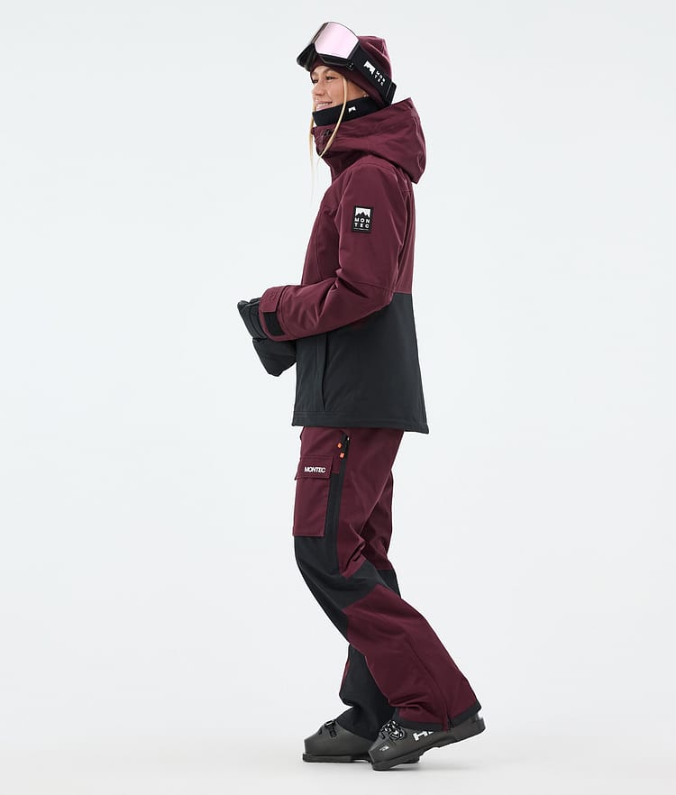 Moss W Ski Jacket Women Burgundy/Black, Image 3 of 9