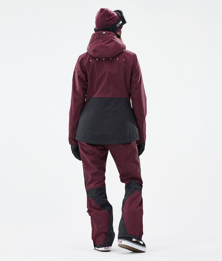 Moss W Snowboard Jacket Women Burgundy/Black, Image 5 of 10