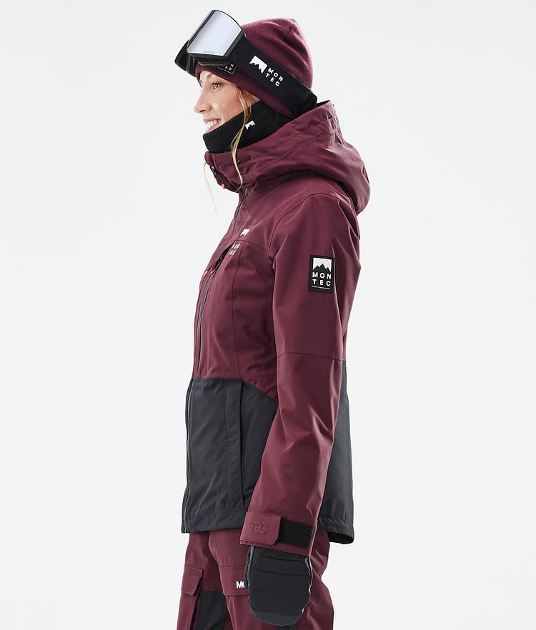 Moss W Snowboard Jacket Women Burgundy/Black, Image 6 of 10