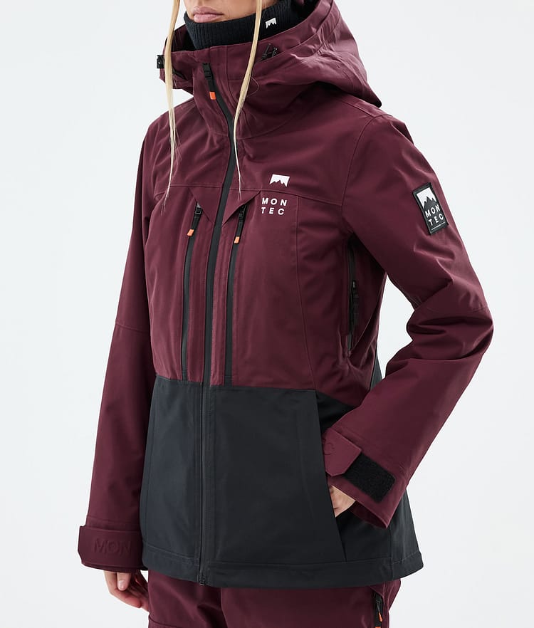 Moss W Ski Jacket Women Burgundy/Black, Image 7 of 9