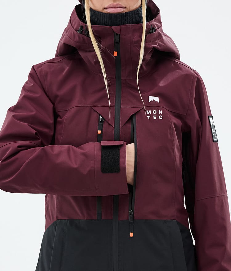 Moss W Ski Jacket Women Burgundy/Black, Image 8 of 9