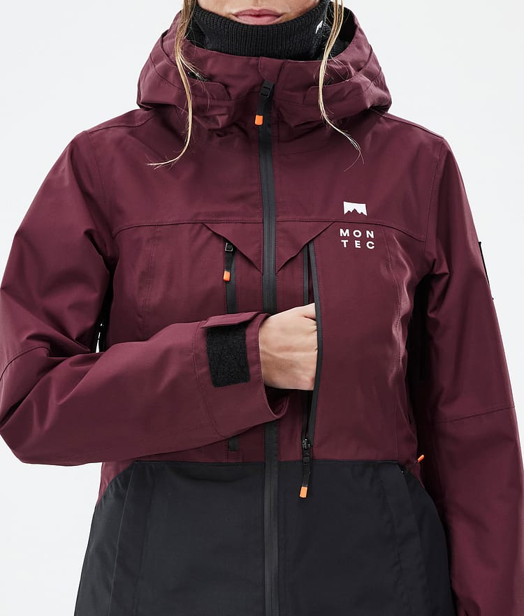 Moss W Ski Jacket Women Burgundy/Black, Image 9 of 10