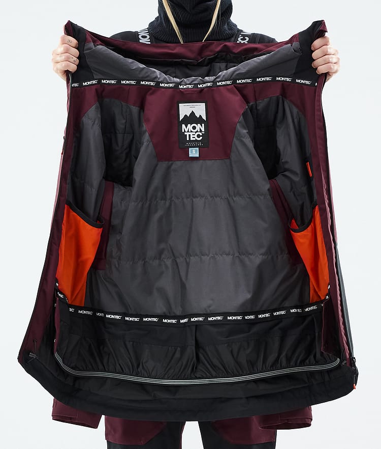Moss W Ski Jacket Women Burgundy/Black, Image 9 of 9