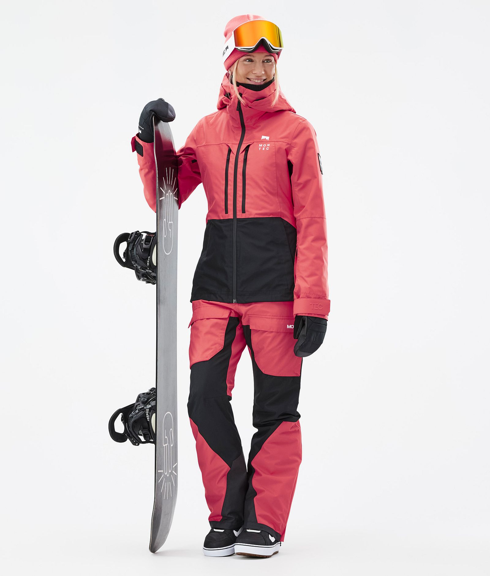 Moss W Snowboard Jacket Women Coral/Black, Image 4 of 11
