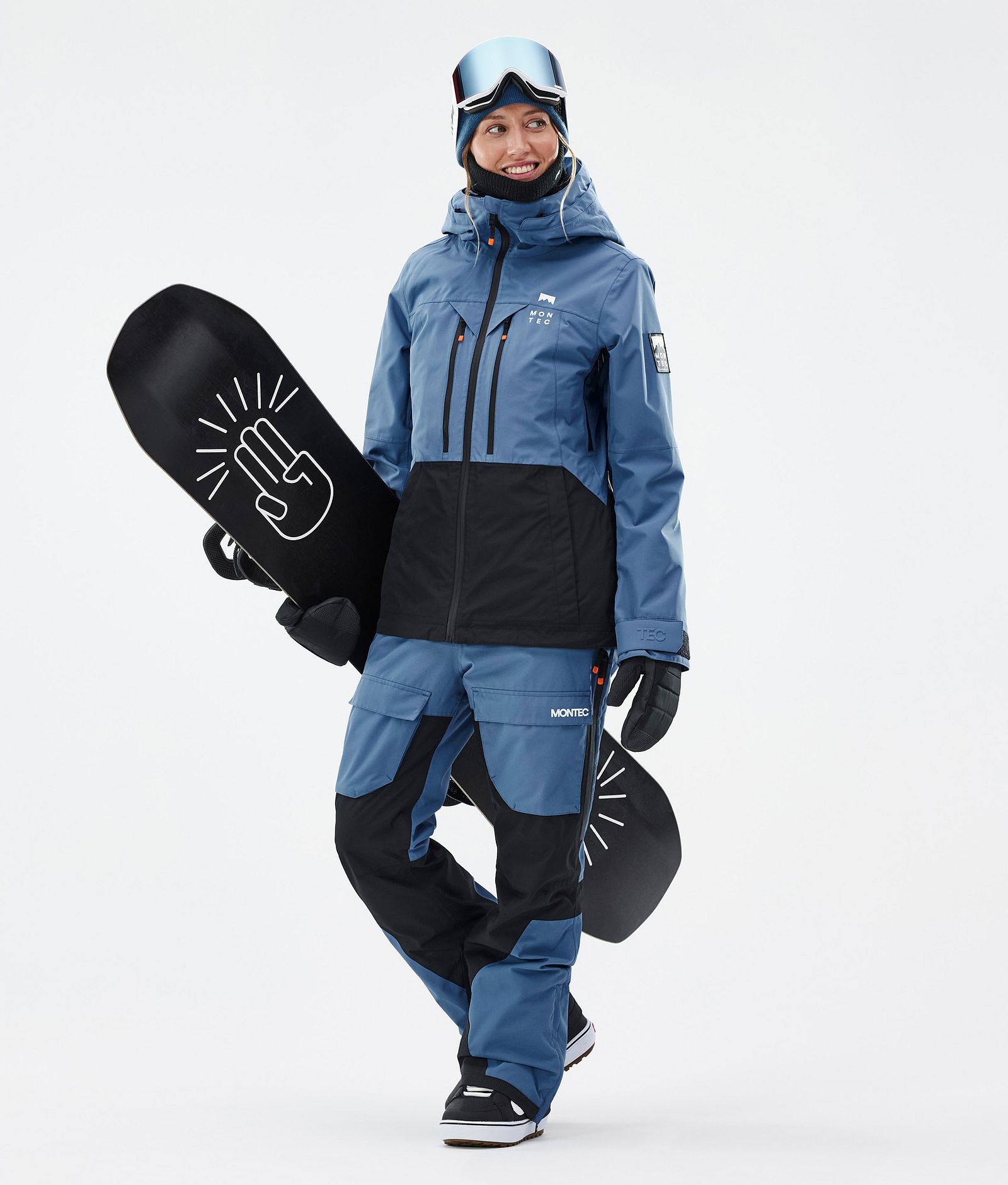 Moss W Snowboard Jacket Women Blue Steel/Black, Image 3 of 10