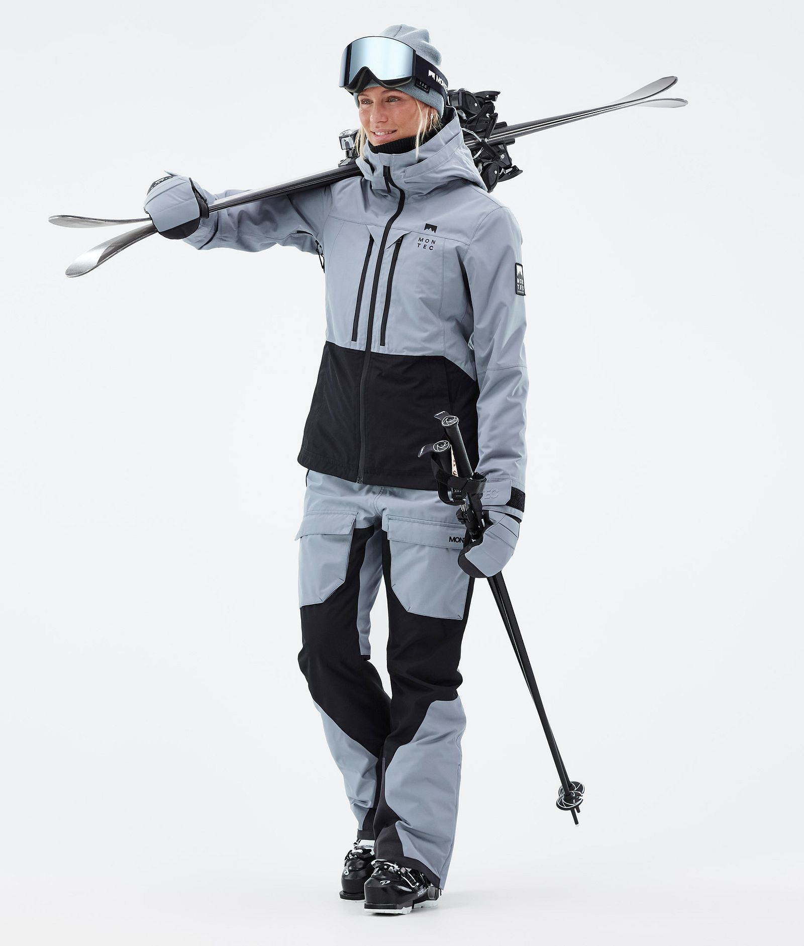 Moss W Ski Jacket Women Soft Blue/Black, Image 3 of 10