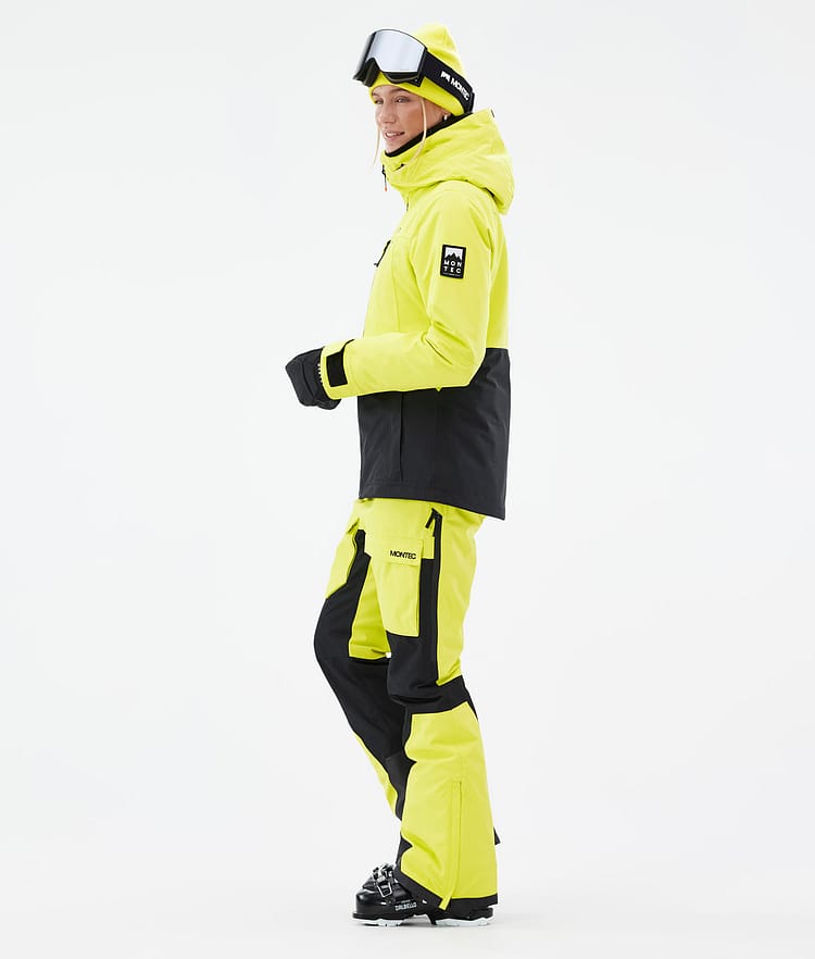 Moss W Ski Jacket Women Bright Yellow/Black, Image 4 of 10
