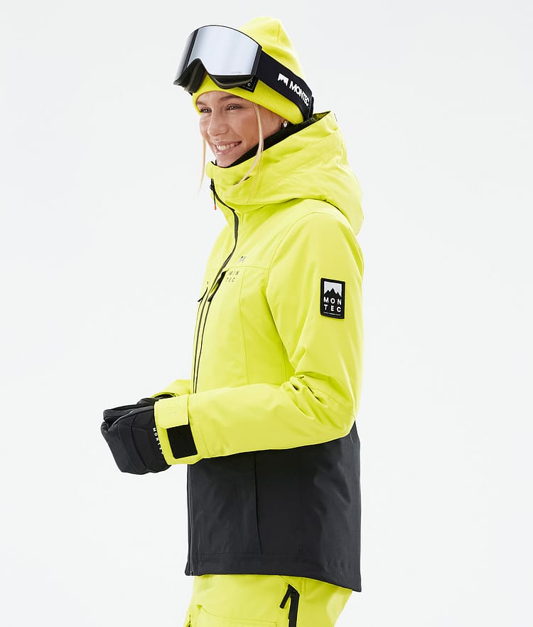 Moss W Ski Jacket Women Bright Yellow/Black, Image 6 of 10