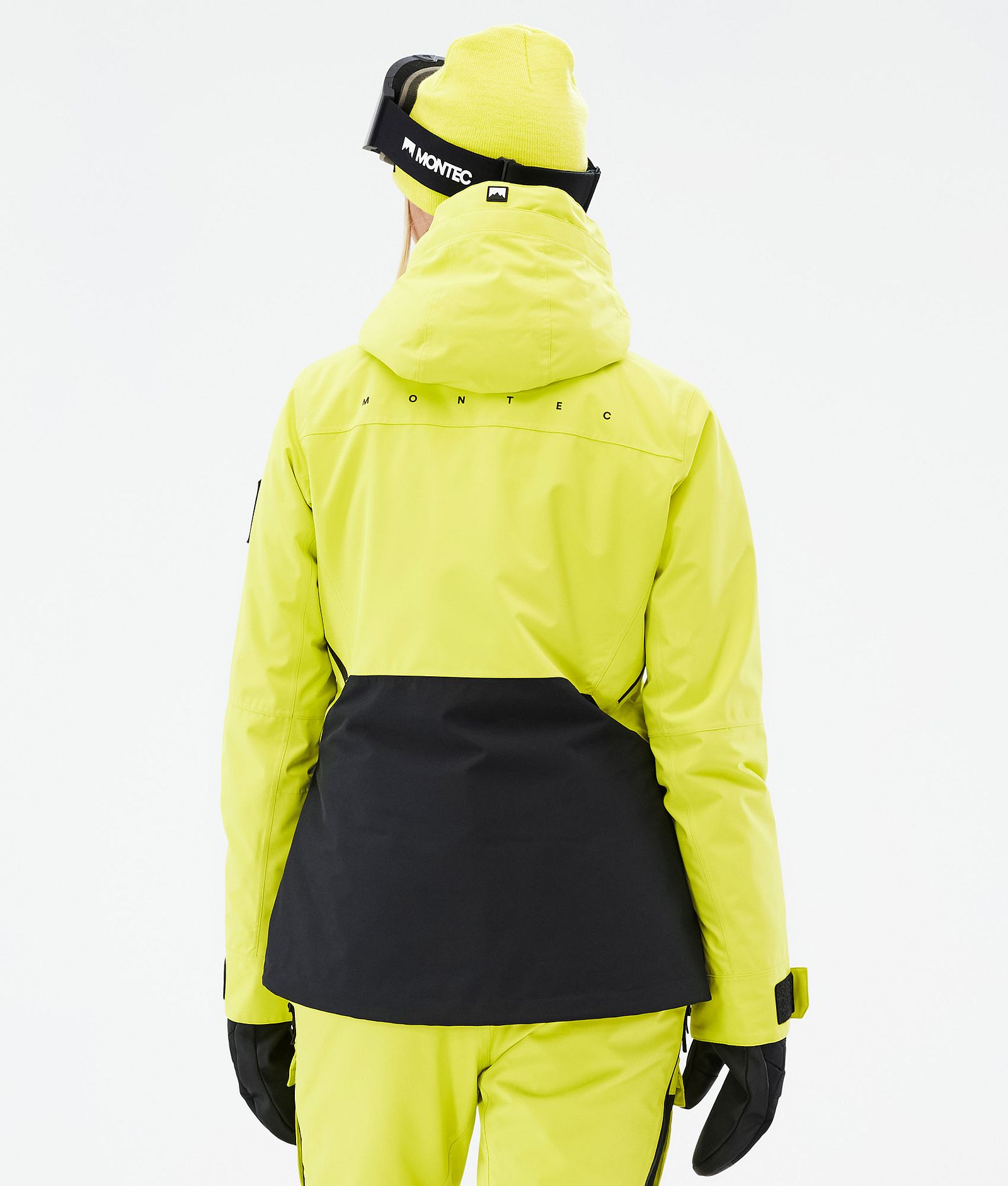 Moss W Ski Jacket Women Bright Yellow/Black, Image 7 of 10