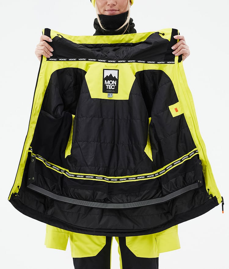 Moss W Ski Jacket Women Bright Yellow/Black, Image 10 of 10