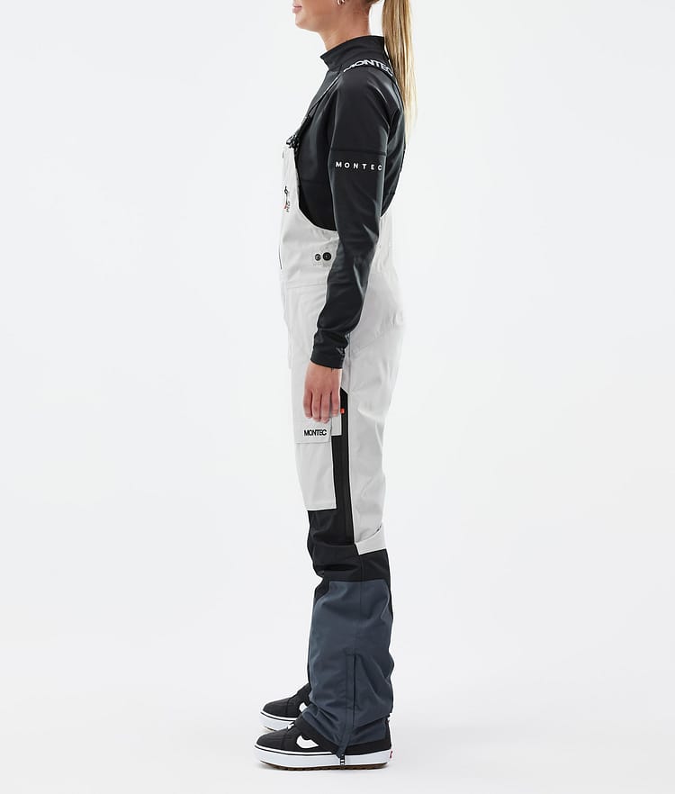 Fawk W Snowboard Pants Women Light Grey/Black/Metal Blue, Image 3 of 7