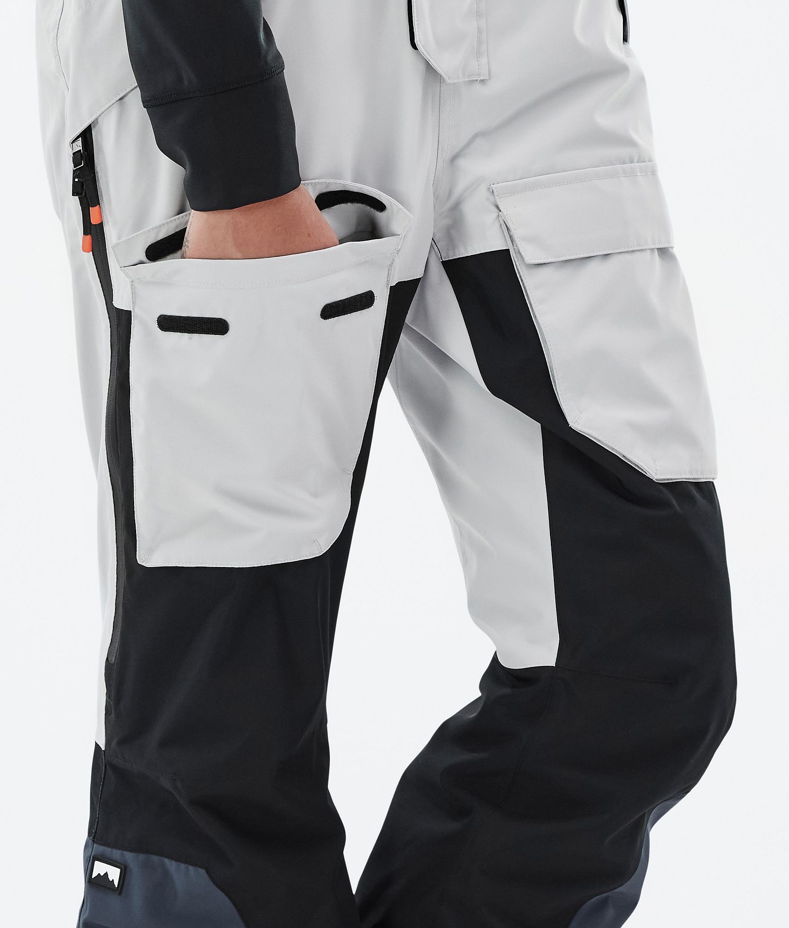 Fawk W Snowboard Pants Women Light Grey/Black/Metal Blue, Image 7 of 7