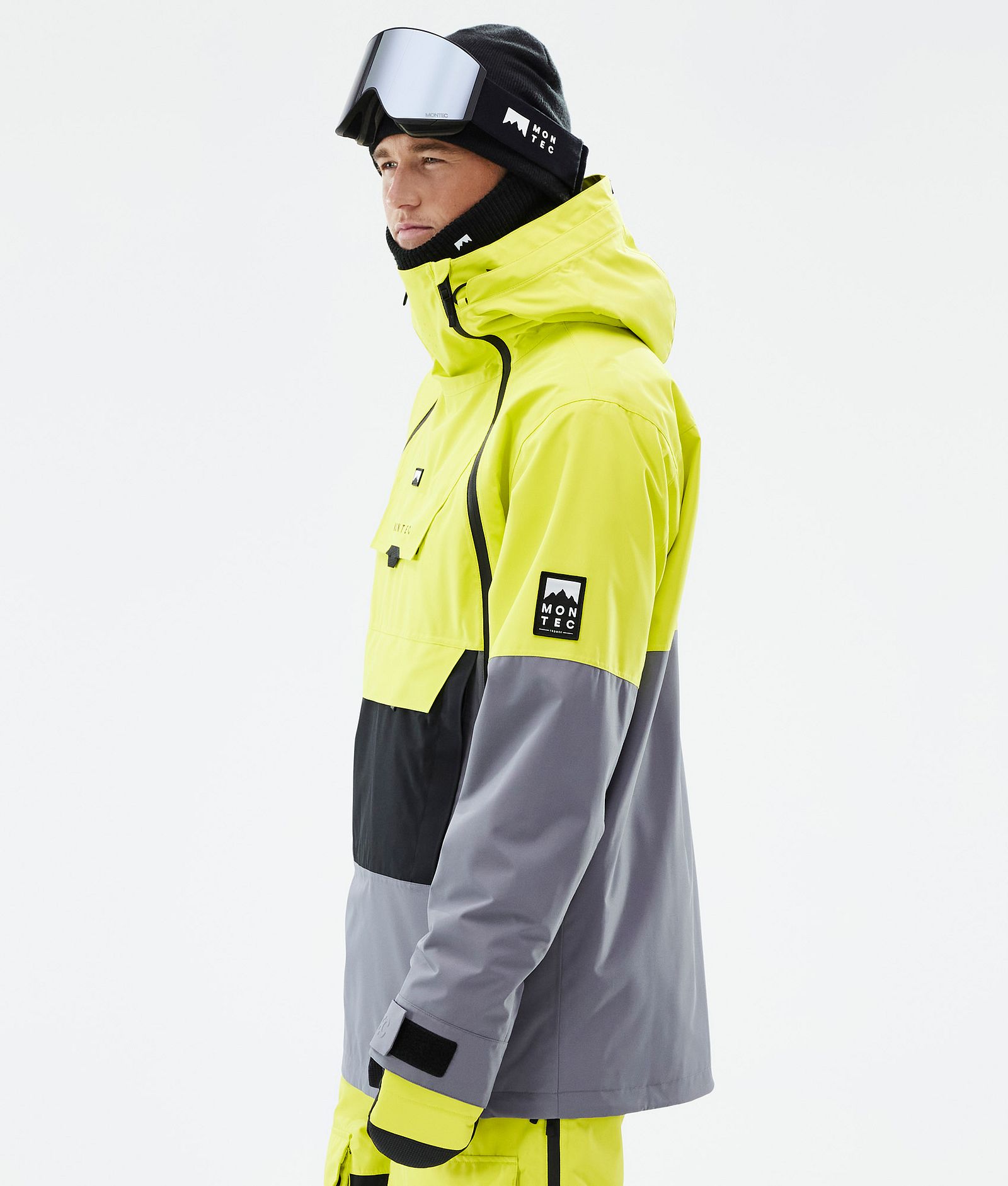 Doom Snowboard Jacket Men Bright Yellow/Black/Light Pearl, Image 6 of 11
