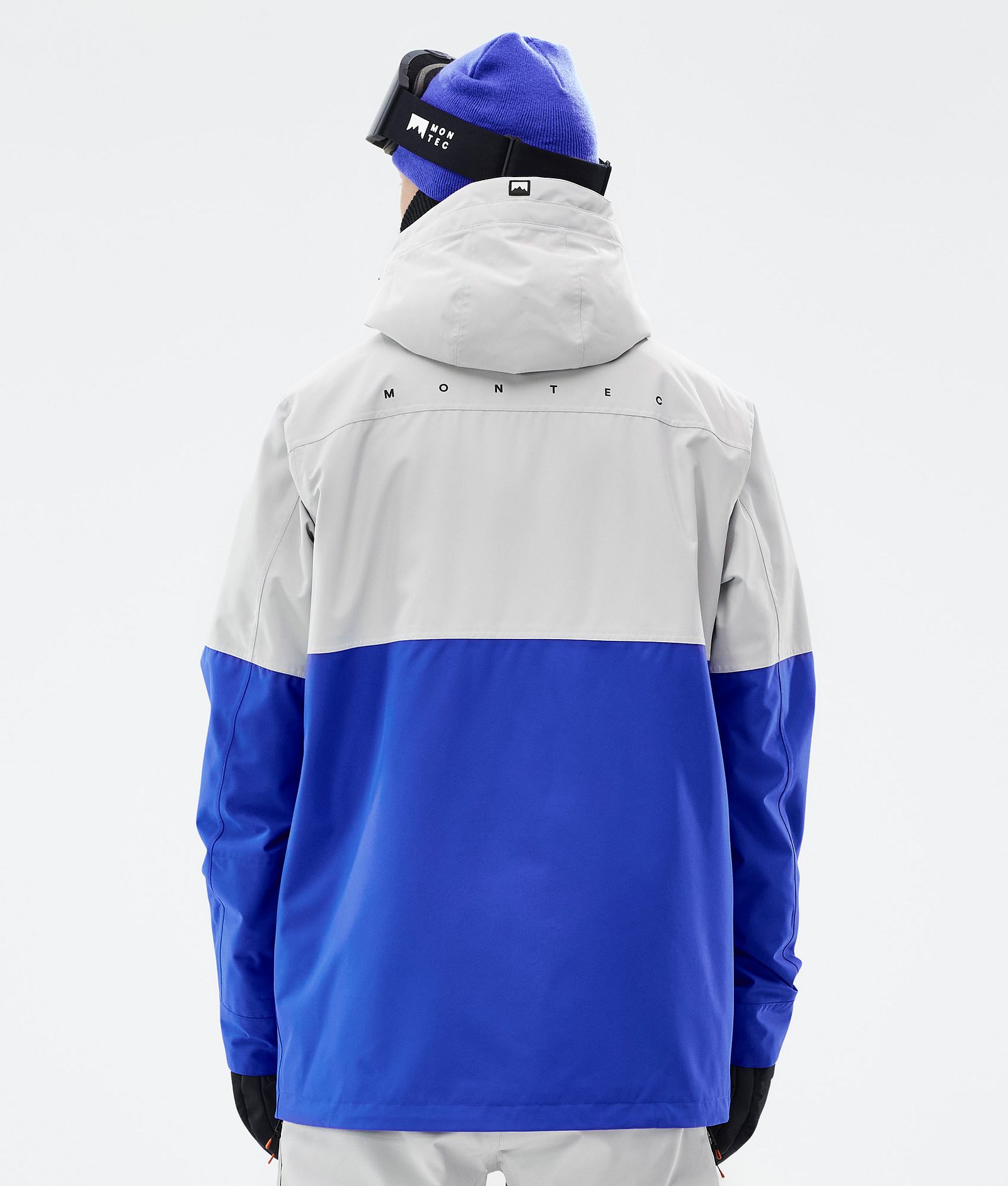 Doom Snowboard Jacket Men Light Grey/Black/Cobalt Blue, Image 7 of 11