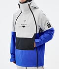 Doom Snowboard Jacket Men Light Grey/Black/Cobalt Blue, Image 8 of 11