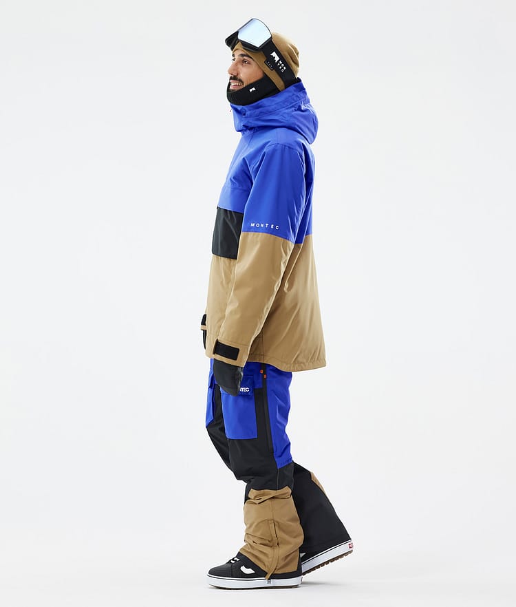 Dune Snowboard Jacket Men Cobalt Blue/Back/Gold, Image 4 of 9