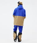 Dune Ski Jacket Men Cobalt Blue/Back/Gold