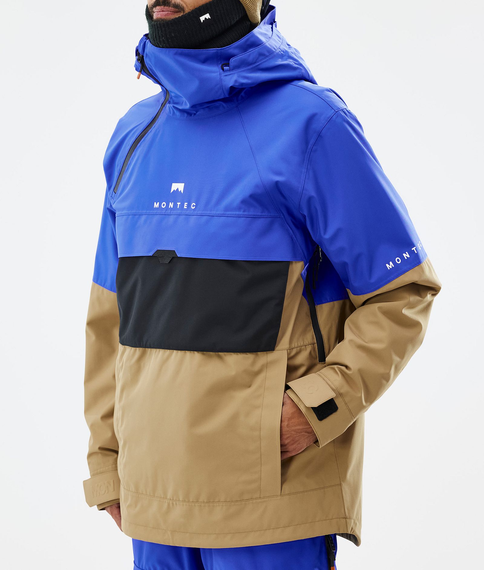 Dune Snowboard Jacket Men Cobalt Blue/Back/Gold, Image 8 of 9