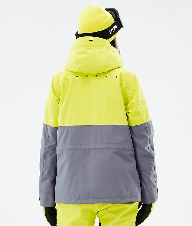 Doom W Ski Jacket Women Bright Yellow/Black/Light Pearl, Image 7 of 11