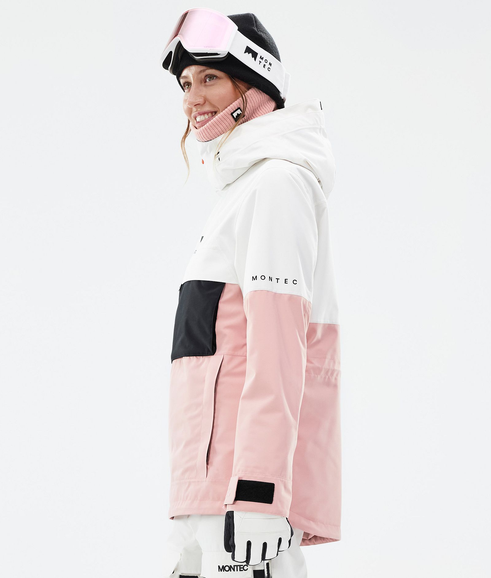 Dune W Ski Jacket Women Old White/Black/Soft Pink, Image 6 of 9