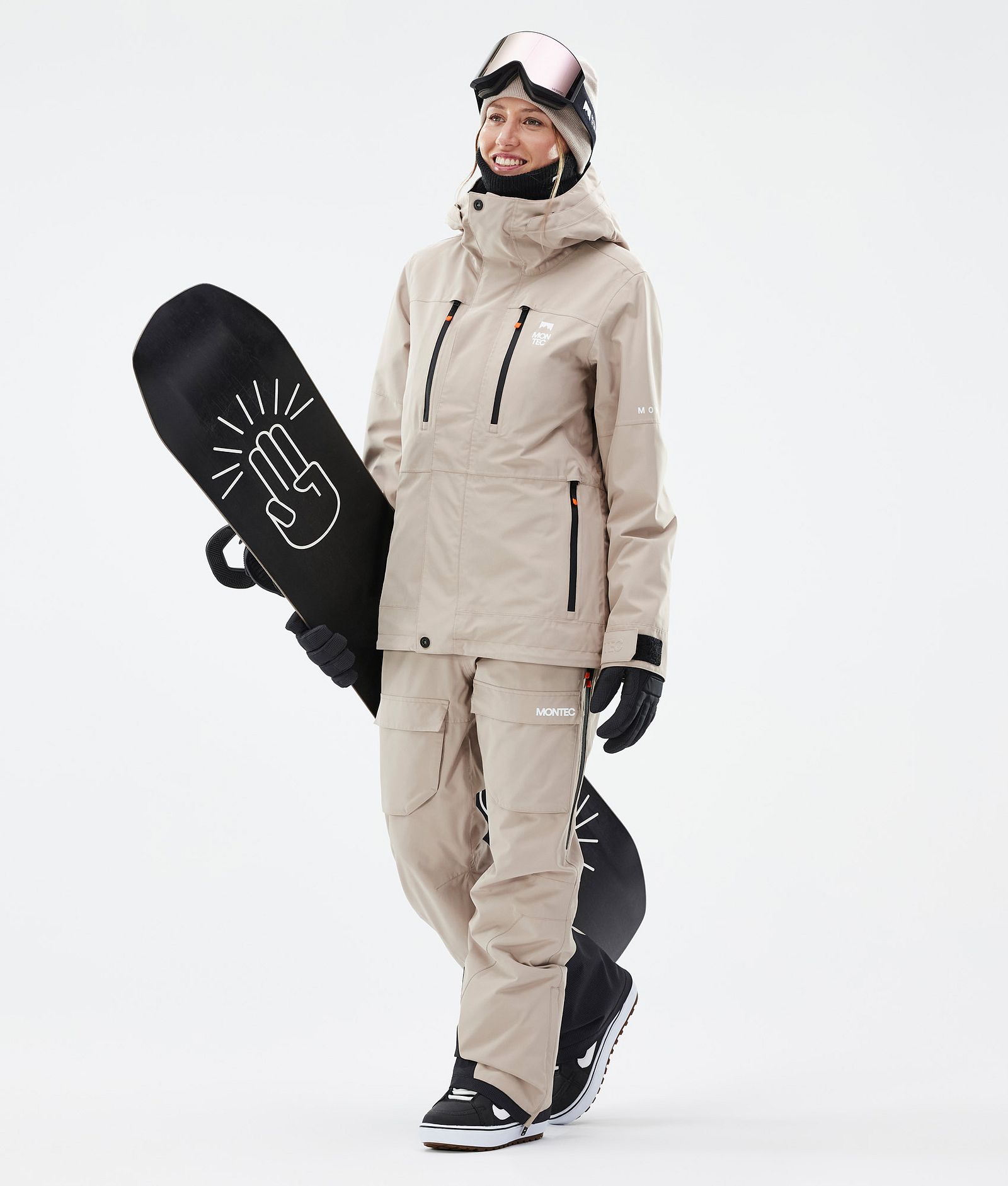 Fawk W Snowboard Jacket Women Sand, Image 3 of 10