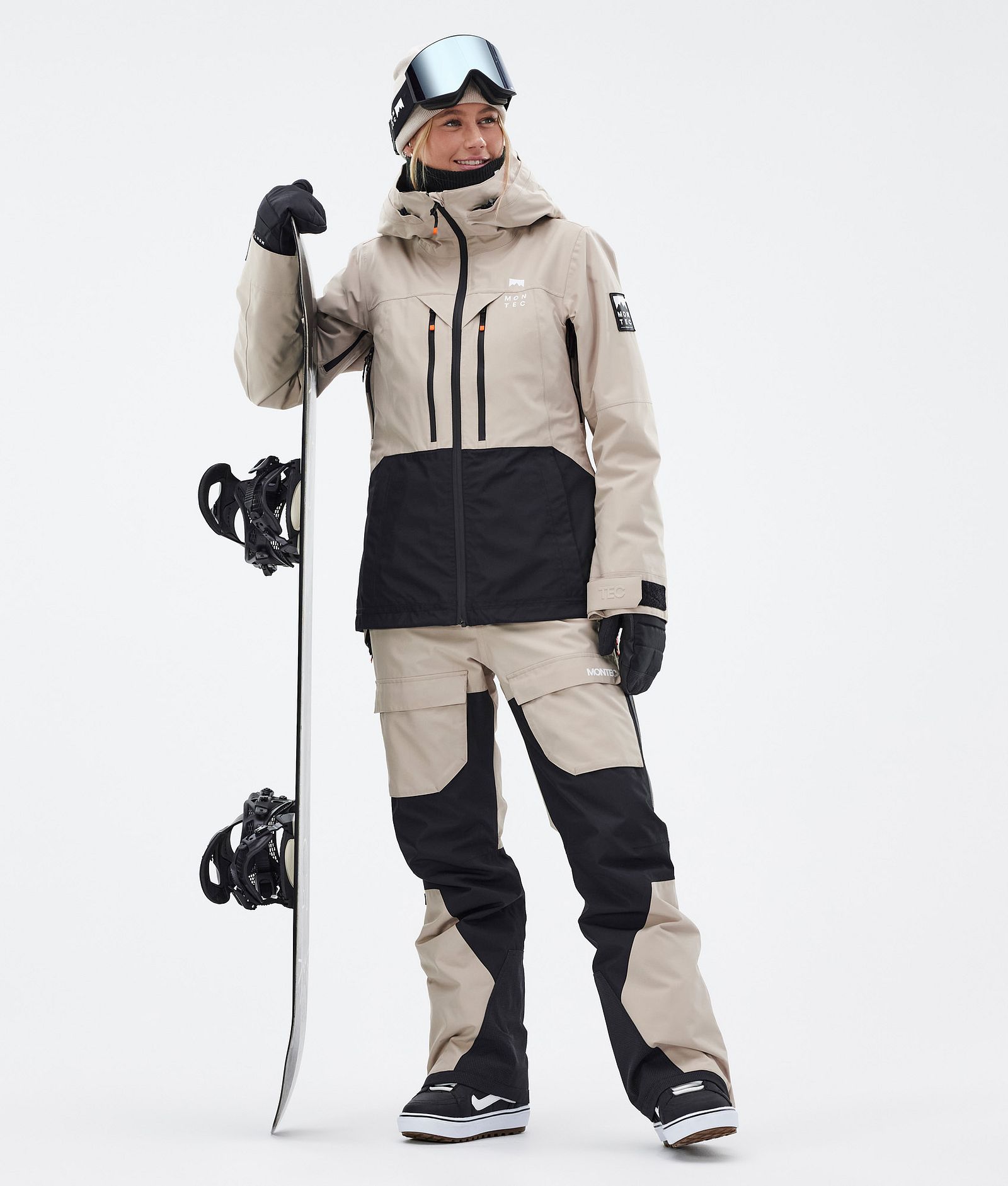 Moss W Snowboard Jacket Women Sand/Black, Image 3 of 10