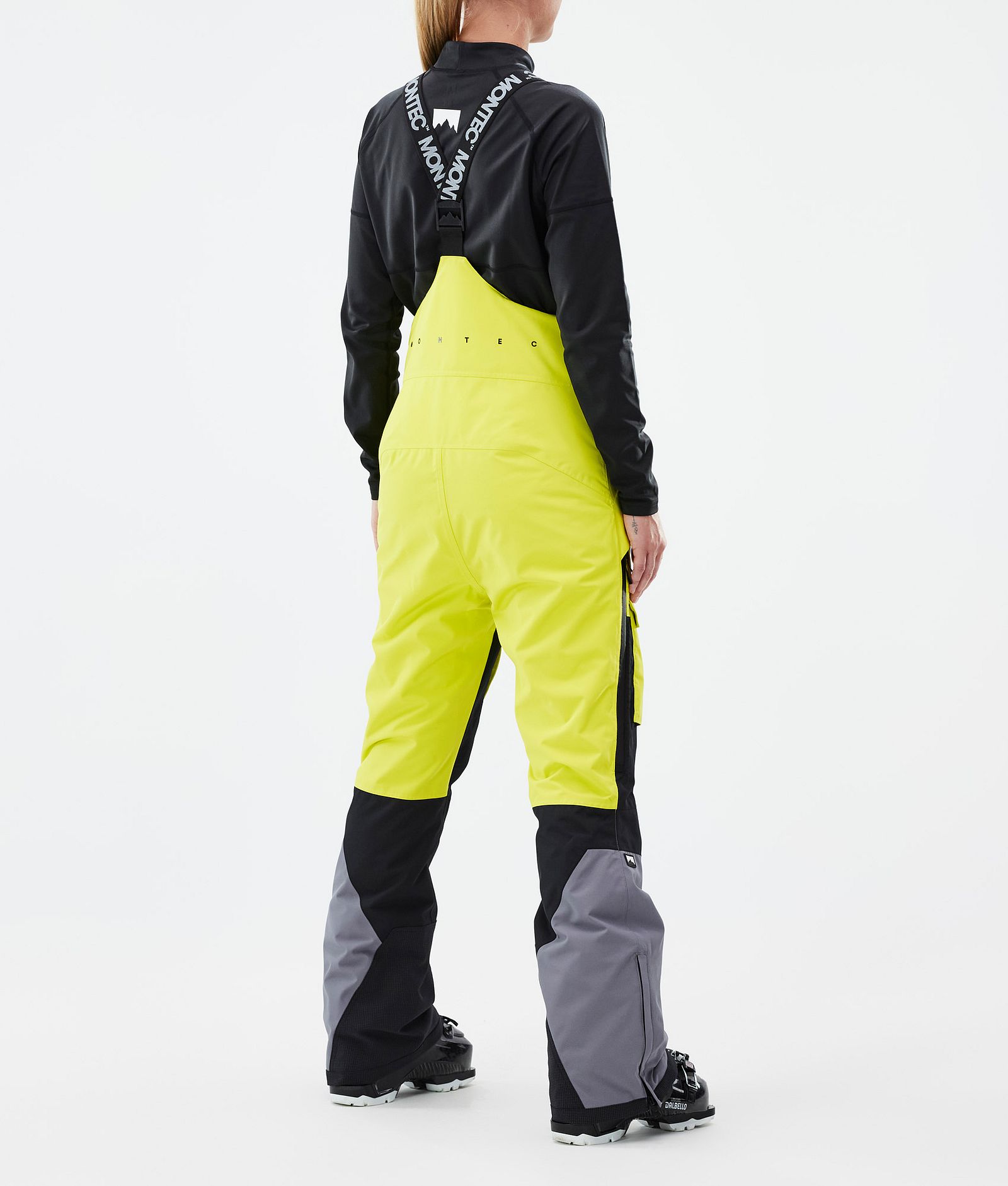 Fawk W Ski Pants Women Bright Yellow/Black/Light Pearl, Image 4 of 7