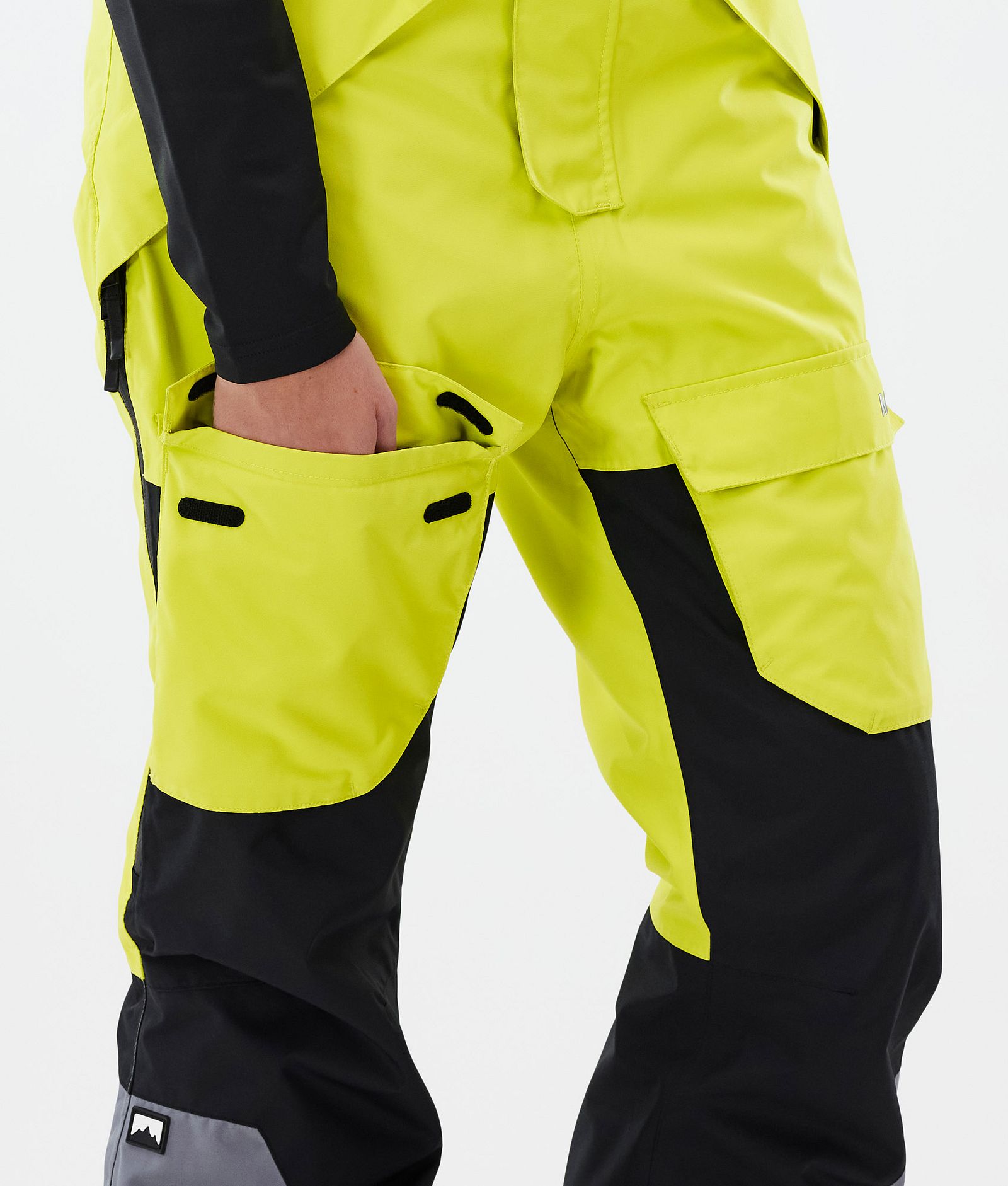 Fawk W Ski Pants Women Bright Yellow/Black/Light Pearl, Image 7 of 7