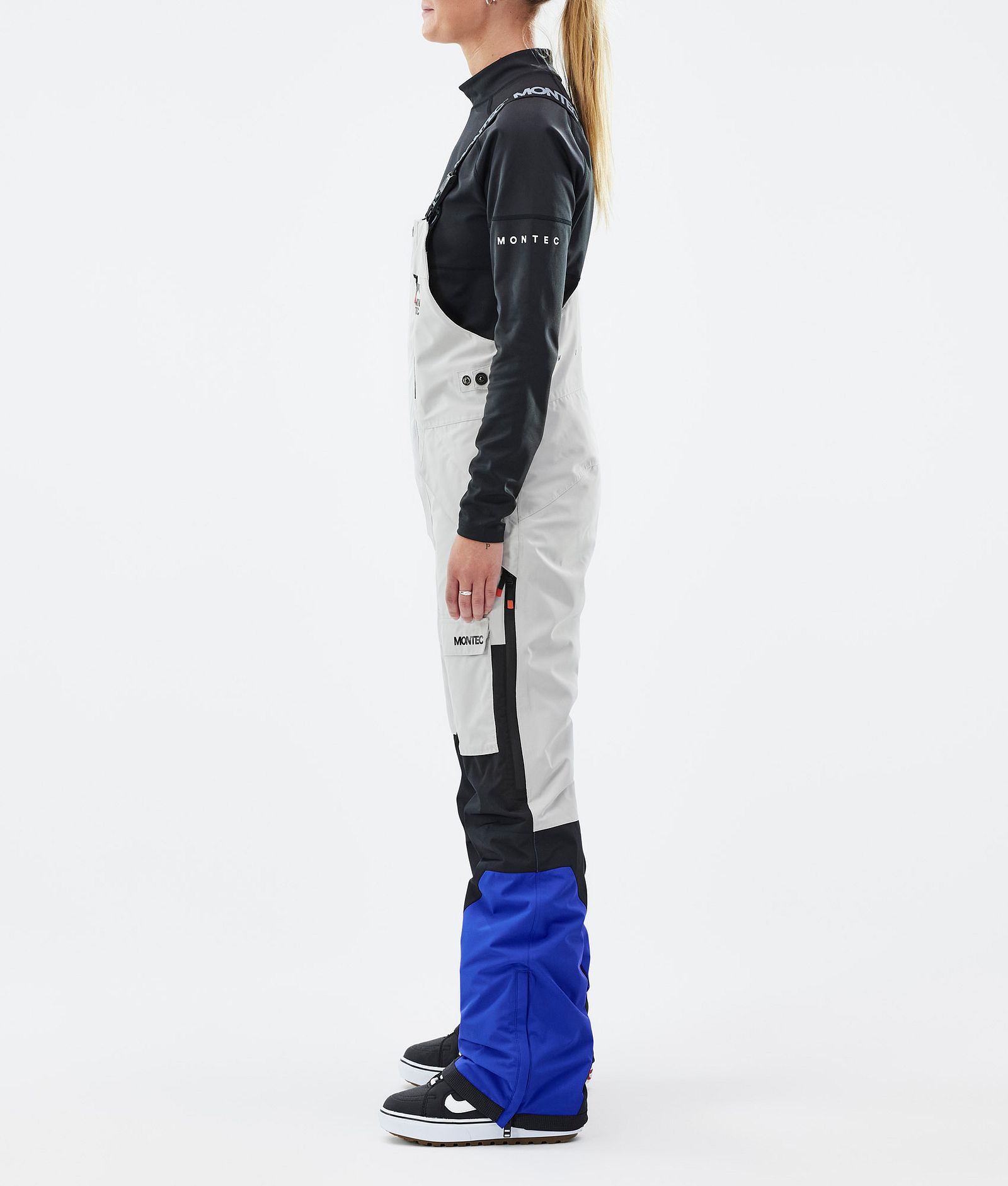 Fawk W Snowboard Pants Women Light Grey/Black/Cobalt Blue, Image 3 of 7