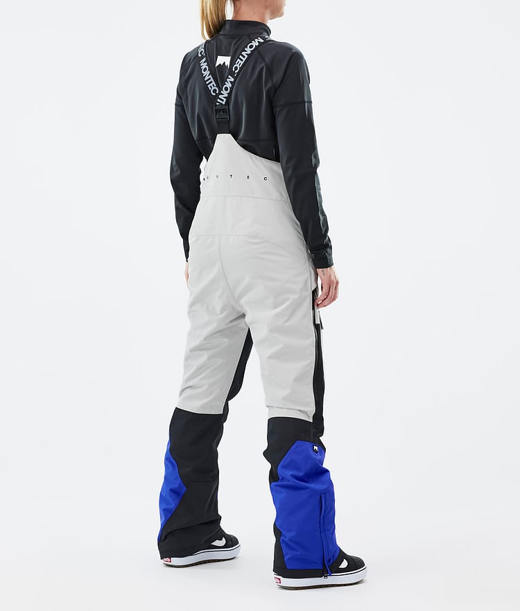 Fawk W Snowboard Pants Women Light Grey/Black/Cobalt Blue, Image 4 of 7