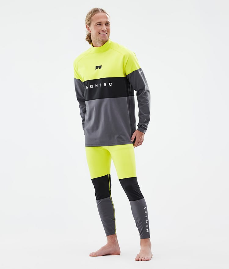 Alpha Base Layer Top Men Bright Yellow/Black/Light Pearl, Image 3 of 6