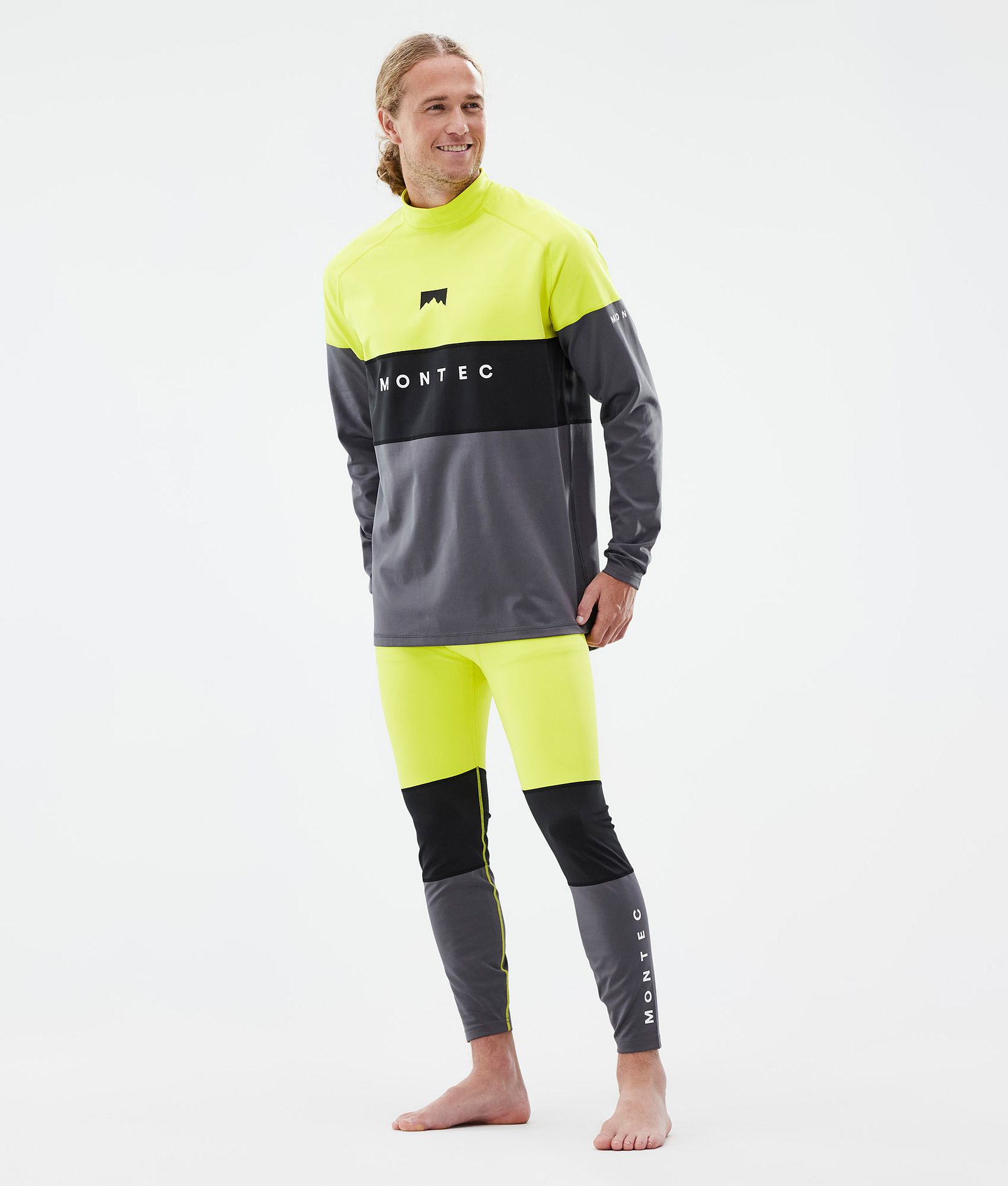 Alpha Base Layer Top Men Bright Yellow/Black/Light Pearl, Image 3 of 6