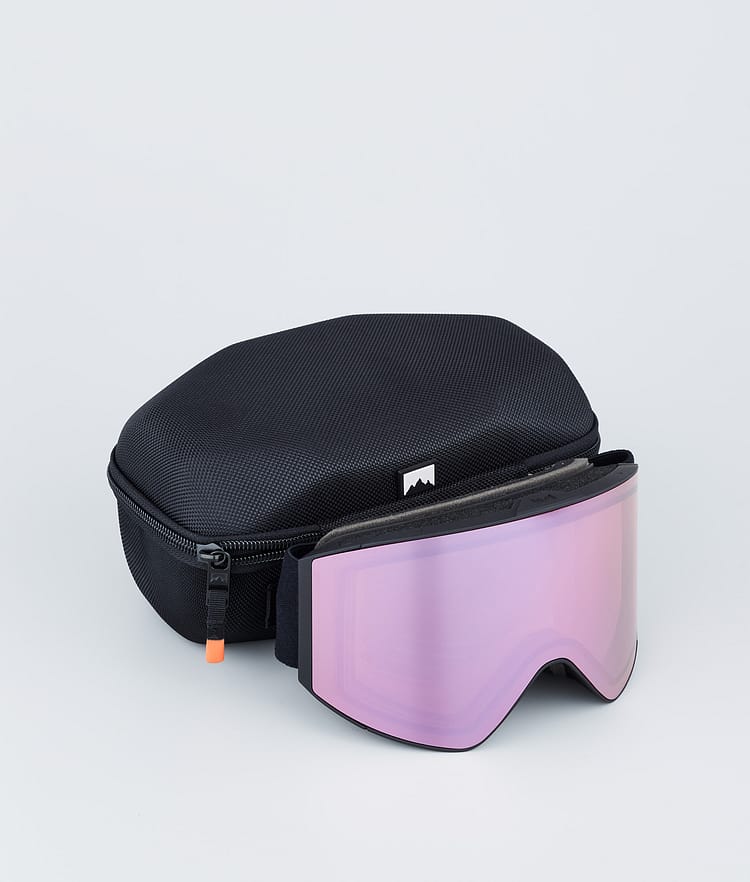 Scope Ski Goggles Black W/Black Pink Sapphire Mirror, Image 4 of 6